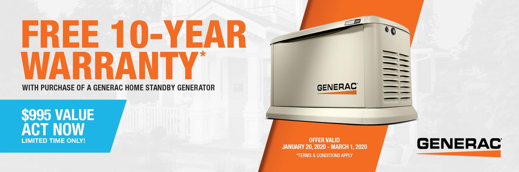 Homestandby Generator Deal | Warranty Offer | Generac Dealer | Easton, MD